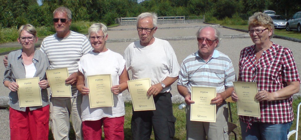 Pristagarna i KM lottad dubbel 2011