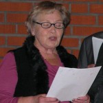 Terttu Magnusson i SPF-kören julen 2012