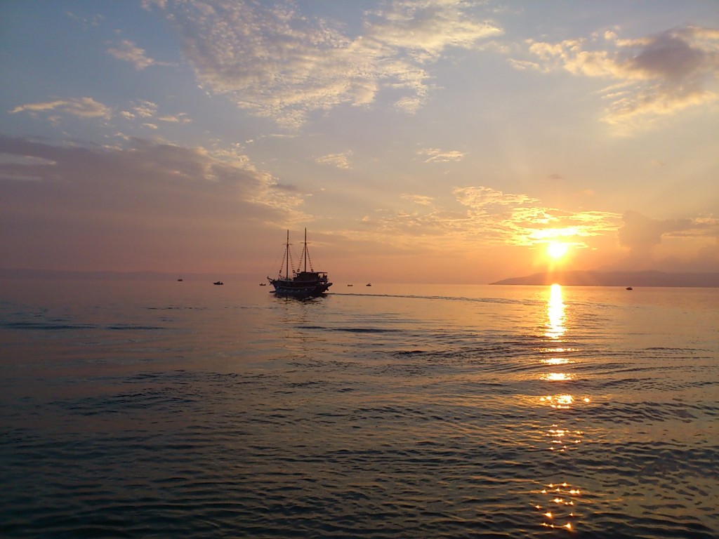 Makarska i Kroatien, oktober 2014