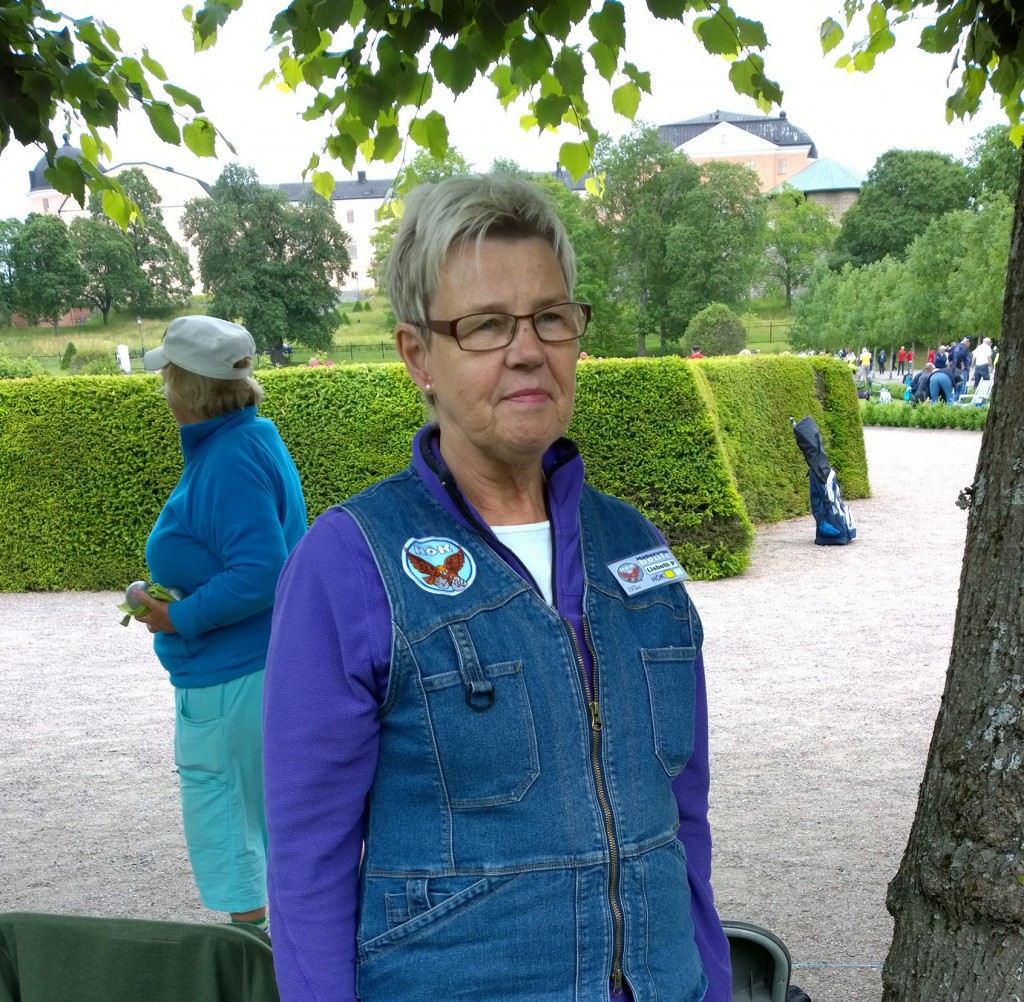 Lisbeth framför bana 139 där hon gjorde debut i Boule-SM